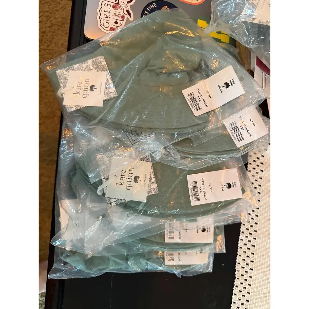 NWT Kate Quinn Spruce Green Sun Hat XXL